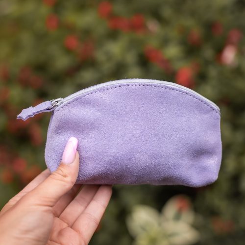 midi trousse a trésors en cuir pailleté - la cartablière