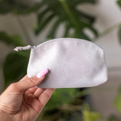 midi trousse a trésors en cuir pailleté - la cartablière