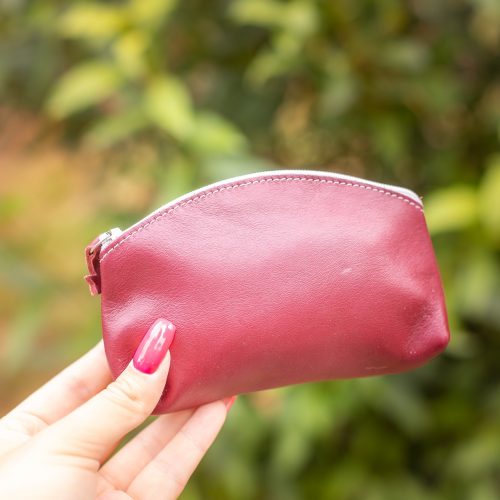 midi trousse a trésors en cuir pailleté - la cartablière