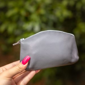 midi trousse a trésors en cuir pailleté - la cartablière