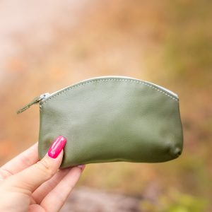 midi trousse a trésors en cuir pailleté - la cartablière