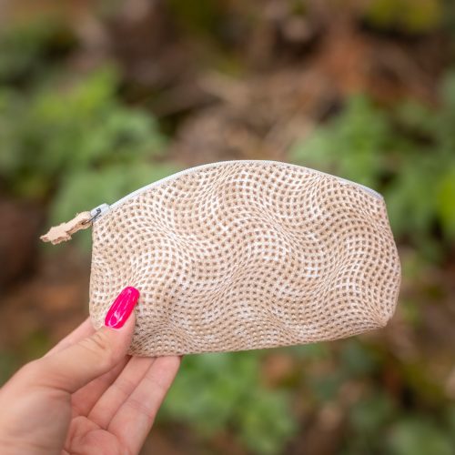 midi trousse a trésors en cuir pailleté - la cartablière