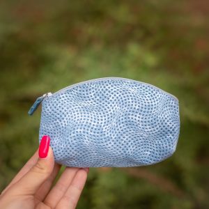 midi trousse a trésors en cuir pailleté - la cartablière