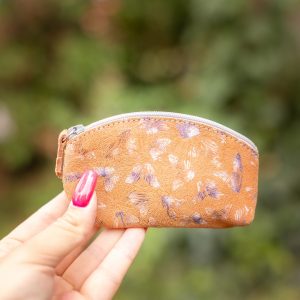 mini trousse à trésors, petites trousse en cuir, fabriqué en france, fabriqué en Occitanie, la cartablière, cuir, cuir pailleté, cuir fantaisie, porte-monnaie