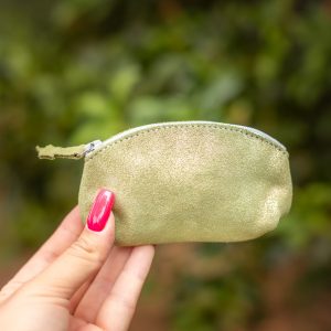 mini trousse à trésors, petites trousse en cuir, fabriqué en france, fabriqué en Occitanie, la cartablière, cuir, cuir pailleté, cuir fantaisie, porte-monnaie