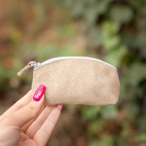mini trousse à trésors, petites trousse en cuir, fabriqué en france, fabriqué en Occitanie, la cartablière, cuir, cuir pailleté, cuir fantaisie, porte-monnaie