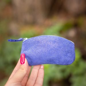 mini trousse à trésors, petites trousse en cuir, fabriqué en france, fabriqué en Occitanie, la cartablière, cuir, cuir pailleté, cuir fantaisie, porte-monnaie