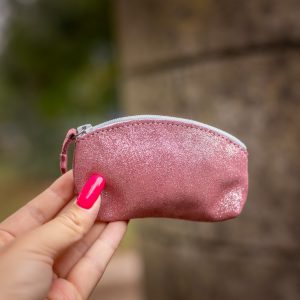 mini trousse à trésors, petites trousse en cuir, fabriqué en france, fabriqué en Occitanie, la cartablière, cuir, cuir pailleté, cuir fantaisie, porte-monnaie