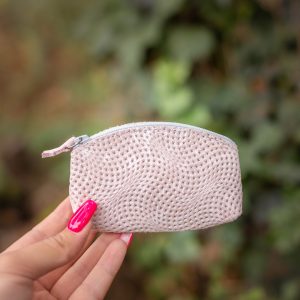 mini trousse à trésors, petites trousse en cuir, fabriqué en france, fabriqué en Occitanie, la cartablière, cuir, cuir pailleté, cuir fantaisie, porte-monnaie