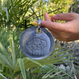 porte-clés-animaux-cuir-pailleté-mousse-lapin-cheval-chat-chien-la-cartabliere-fabrique-en-france