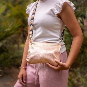 sac comète, petit sac pratique, sac a main, en cuir, en cuir pailleté, en cuir fantaisie, made in france, fabriqué en france