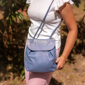 sac lucifer en cuir pailleté ou métallisé, sac en cuir, la cartablière, made in france, fabriqué en france