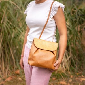 sac lucifer en cuir pailleté ou métallisé, sac en cuir, la cartablière, made in france, fabriqué en france