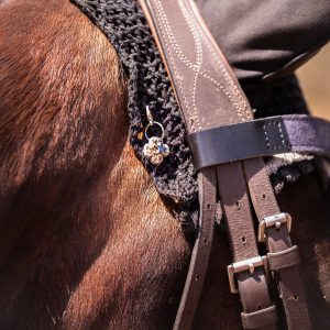 équitation, bijou, la cavalière à paillettes, la cartablière, cuir pailleté, charms, porte bonheur concours