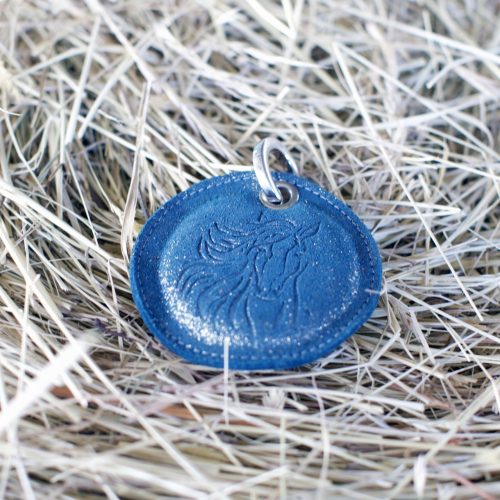 porte-clés-cheval cavalière cavalier la cartablière la cavalière à paillettes cuir pailleté fabriqué en france poney accessoire cuir fantaisie