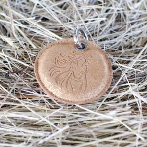 porte-clés-cheval cavalière cavalier la cartablière la cavalière à paillettes cuir pailleté fabriqué en france poney accessoire cuir fantaisie