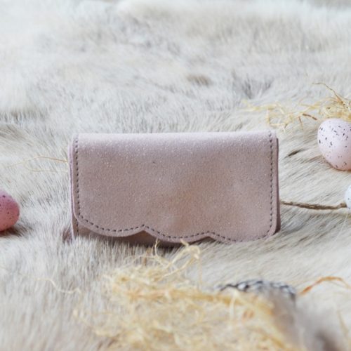 portefeuille asteria, petit, pratique, la cartablière, en cuir, pailleté, fantaisie, femme, lurex, paillettes, fabriqué en france, made in france, maroquinerie, poche, porte monnaie