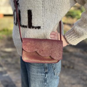pochette fleurs, pochette téléphone, soirée, la cartablière, made in france, fabriqué en France, la cartablière, paillettes, cuir pailleté, cuir fantaisie, femme, sac, sac bandoulière