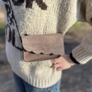 pochette fleurs, pochette téléphone, soirée, la cartablière, made in france, fabriqué en France, la cartablière, paillettes, cuir pailleté, cuir fantaisie, femme, sac, sac bandoulière
